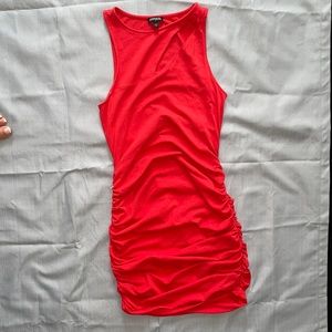 Size small express orange bodycon dress